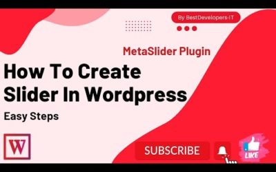 How to create slider in wordpress website