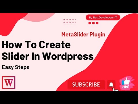 How to create slider in wordpress website