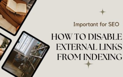 How to disable external links from indexing by Search Engines in a WordPress Website | SEO Tips
