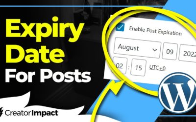 How to set an expiry date on your WordPress blog posts!