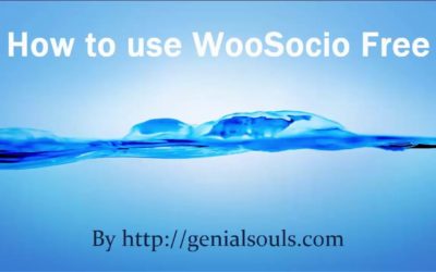 How to use WooSocio free plugin