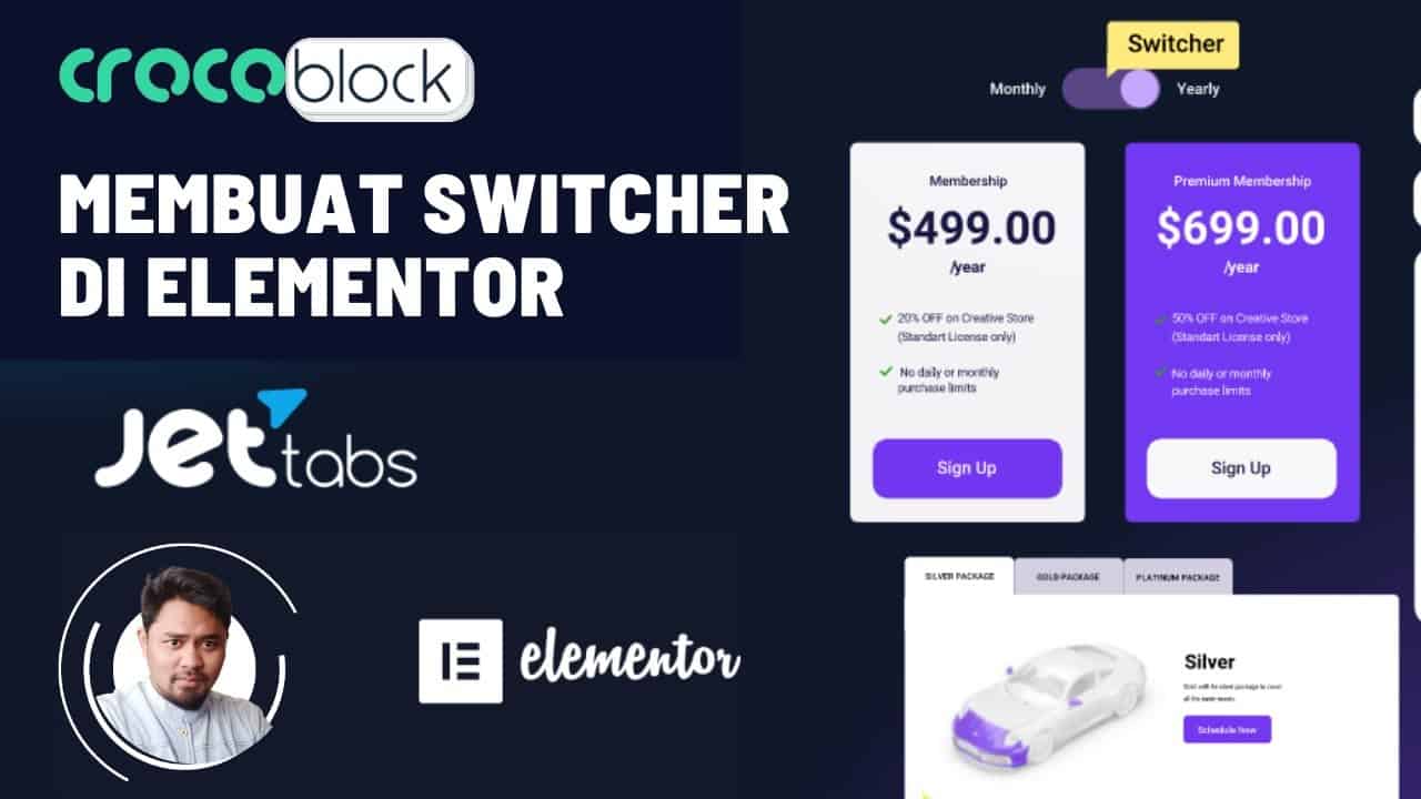 Membuat Switcher Di Elementor - Jet Tabs Plugin Switcher Setting