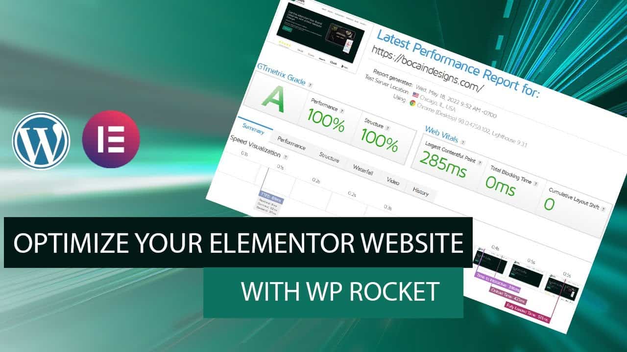 Optimize Elementor WordPress with WP Rocket - WATCH ME WORK