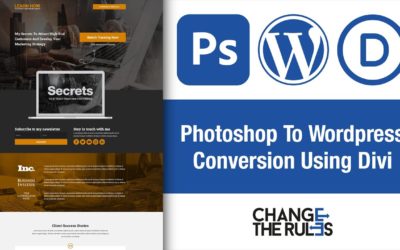 Photoshop To WordPress Conversion Using Divi