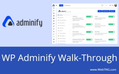 WP Adminify Walk-Through