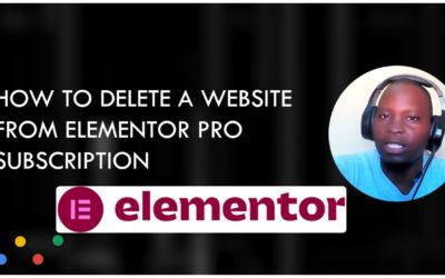 #elementor pro – How to Remove a Website From Your Elementor Pro Account