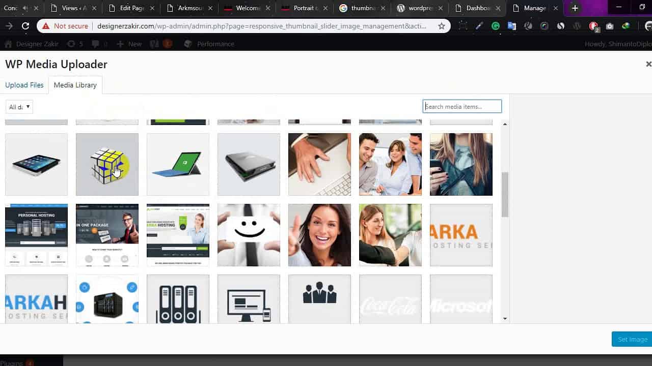 thumbnail image slider Wordpress Plugin