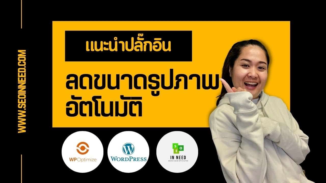 ปลั๊กอิน wordpress | WP Optimize ช่วย compress รูปภาพ ลดขนาดไฟล์อัตโนมัติขณะอัปโหลดภาพบนเว็บไซต์