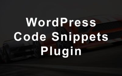 Code Snippets WordPress Plugin