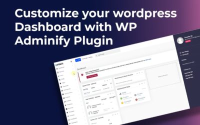 Give your wordpress dashboard new look | WP Adminify Tutorial