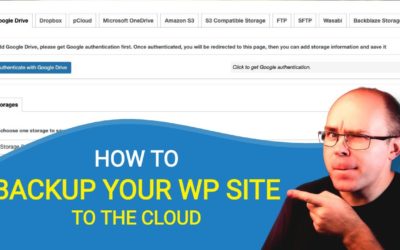 How to Backup WordPress Site to the Cloud? (Google, Dropbox, Onedrive, pCloud etc.)