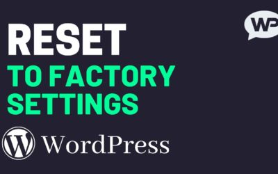 How to Reset a WordPress Site (Quickest Method!)