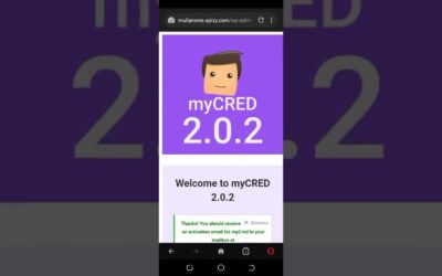 How to set Mycred wordpress plugin