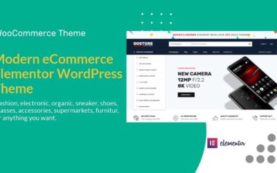 8 Pre-Made eCommerce Website Template | Elementor Modern WooCommerce Theme | GoStore WordPress Theme