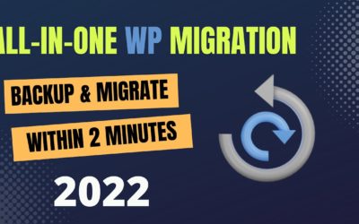 All In One WP Migration WordPress Plugin Tutorial 2022 | Backup & Migration (Step-by-Step)