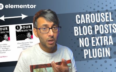 Blog Post Carousel with No Extra Plugin – Elementor WordPress Tutorial