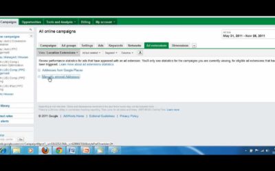 Digital Advertising Tutorials – Google Adwords Location Extension Tutorial