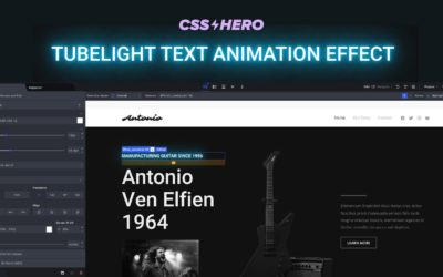 Glowing ✨ Tubelight Text Animation Effect in CSS – Tutorial with CSS Hero