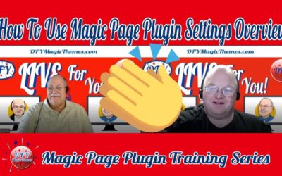 How To Use Magic Page Plugin Settings Overview Demo Training