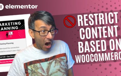 How to Restrict Pages with WooCommerce Products – Elementor WordPress Tutorial