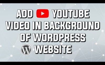 How to add a YouTube video background to a WordPress site