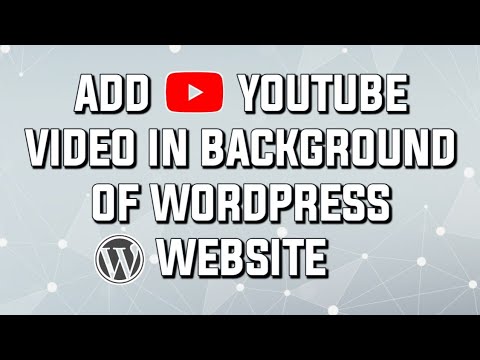 How to add a YouTube video background to a WordPress site