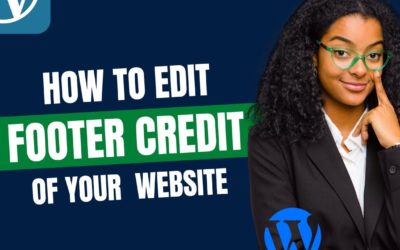 How to edit the Copyright/Footer credit text in any WordPress website theme for free | TWO METHODS