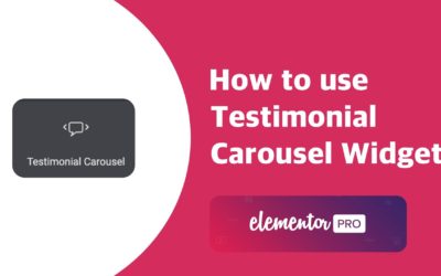 How to use Testimonial Carousel widget in Elementor Pro | Elementor Tips and Tricks 2022