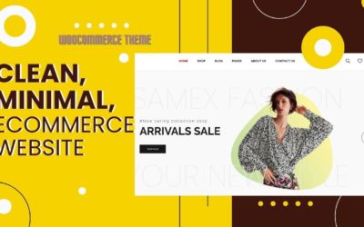 Modern and Simple eCommerce Website | Clean Minimal WooCommerce Theme | Samex WordPress Theme