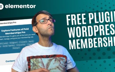 Paid Membership Pro – Set up a WordPress Members Site for Free – Elementor WordPress Tutorial