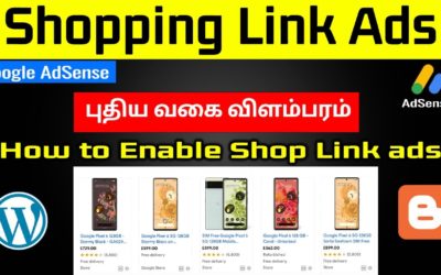 Shopping links ad in AdSense Tamil – How to enable shopping links ad in AdSense Dashboard