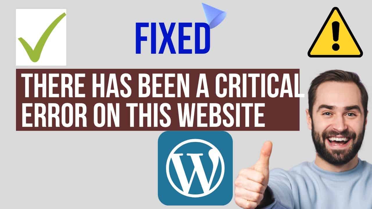 There has been a critical error on this website: WordPress error | 100% working