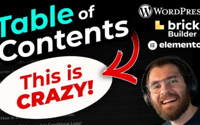 BEST Table of Contents WordPress (FREE!! + NO Plugins Needed) Bricks Builder Elementor Gutenberg