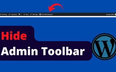 How to hide admin toolbar in wordpress