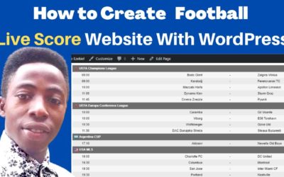 Live Score Tutorial – How To Create Football Live Score Website With WordPress 2022