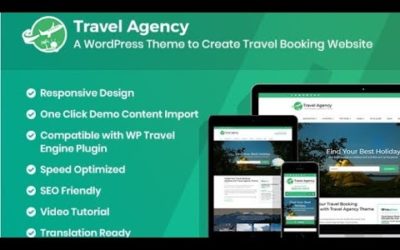 Travel Agency A Free WordPress Theme 2022