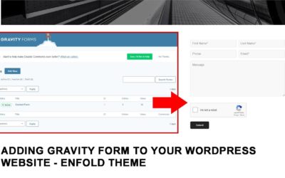 Adding Gravity form to your wordpress website – Enfold Theme