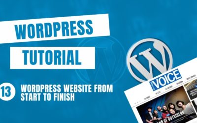 Complete WordPress website creation for the course | Explained for Beginners