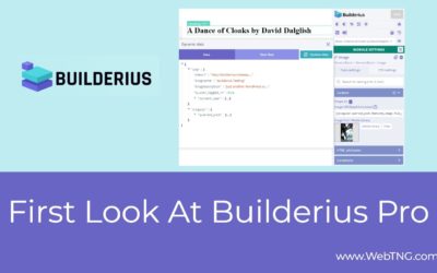 First Look at Builderius Pro