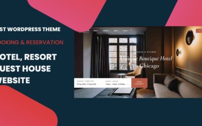 Hotel Booking and Reservation Website | Hotel & Resort, Hostel Website Theme | Nuss WordPress Theme