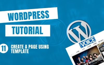 How To Create Page using WordPress Templates| Explained for Beginners