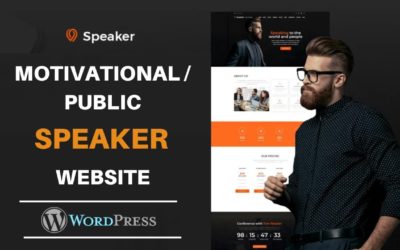 How To Make a Public Speaker Website on WordPress | # Motivational Public Speaker Website