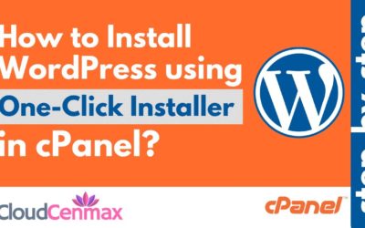 How to Install WordPress using One-Click Installer in cPanel | Softaculous | Step-by-Step