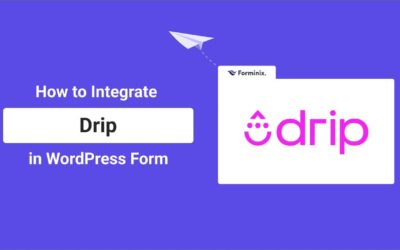 How to Integrate Drip with WordPress Form | Forminix – WordPress Form Builder