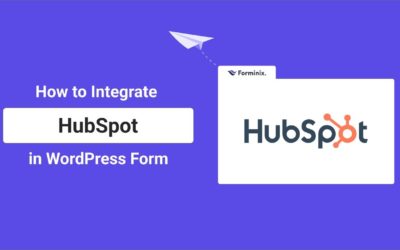 How to Integrate HubSpot with WordPress Form | Forminix – WordPress Form Builder