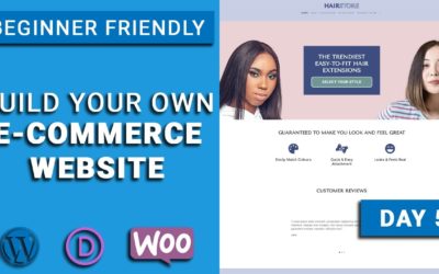 How to Make a Website For Selling Hair | E-commerce Website | Day 5