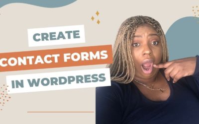 How to create a contact form in wordPress