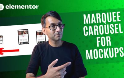 Marquee Carousel for Mockups – portfolio –  Example Websites – Elementor WordPress Tutorial