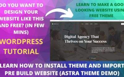 how to install theme in wordpress | How to Install a Theme in WordPress: With Demo Data & AstraTheme