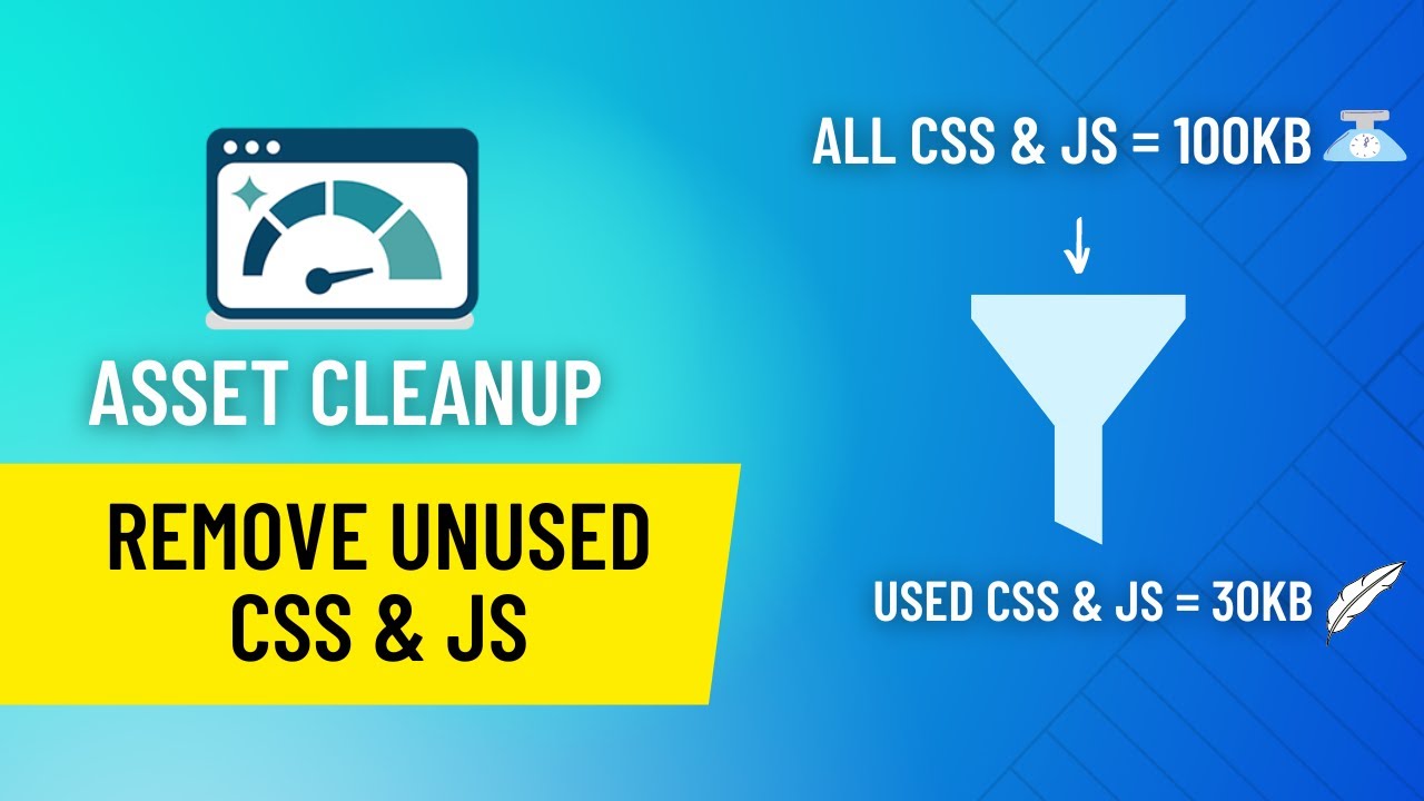 ASSET CLEANUP | Remove Unused CSS & JS (Improve website page speed scores)